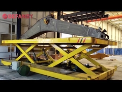 10T elektrikli hidrolik kaldırma taşıma arabası,Fabrika ağır yüklü motorlu kaldırma platformu araba