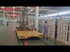 30 ton ağır kapasiteli demiryolu transfer arabası, dökme çelik tekerlekleri Batarya transfer arabası