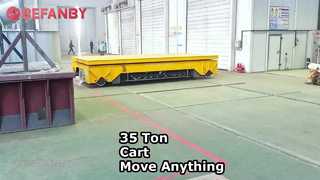 Çapraz Raylı 35 Tonluk Transfer Arabası, Profesyonel Akü Kaldırma Taşıma Arabası