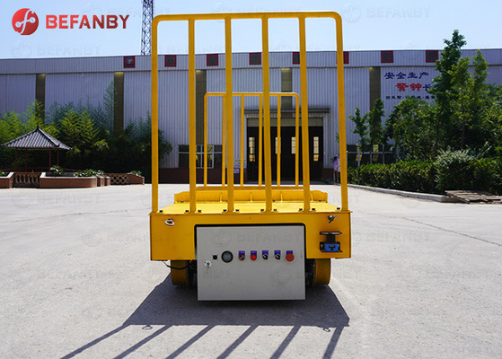 20t Battery Transfer Cart 0 - 20m/Min Motorized Rail Cart Lift Table