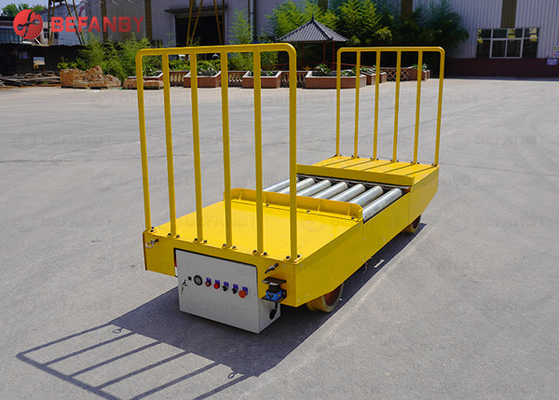 20t Battery Transfer Cart 0 - 20m/Min Motorized Rail Cart Lift Table