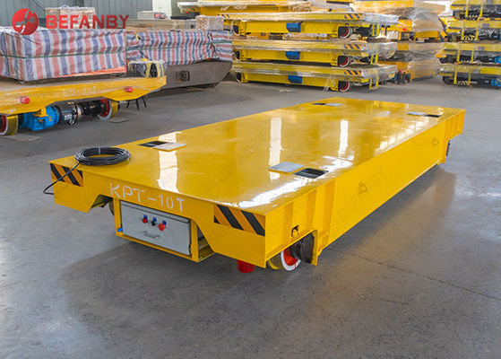Heavy Load Steel Plant Low Voltage Rail Transfer Cart With Electric