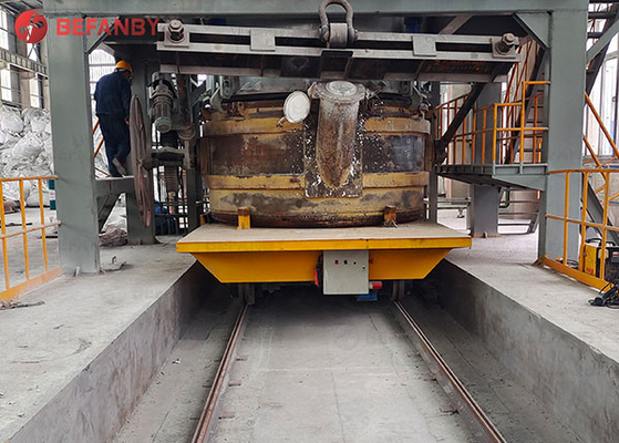 20 Tons Rail Transfer Cart For Steel Plant Transportation