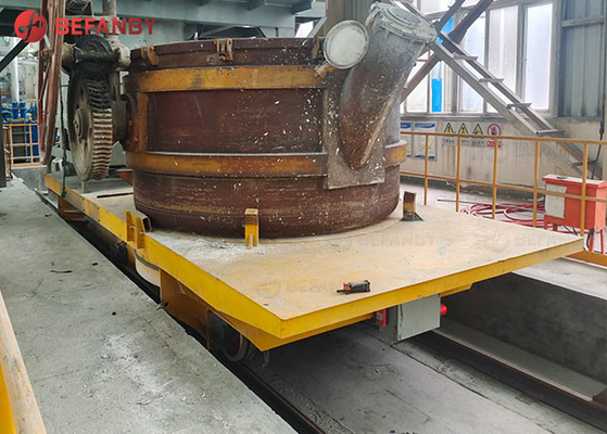 20 Tons Rail Transfer Cart For Steel Plant Transportation
