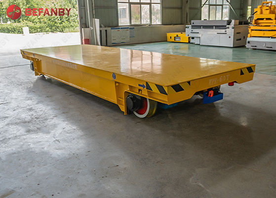 Construction Site Flexible Turn Track Flatbed Transfer Car