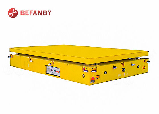 Support Customized Trackless Transfer Trolley For Steel Factory