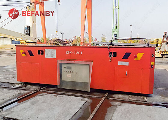 Battery Operated Rail Transfer Cart with Vertical And Horizontal Movement and Customized Load Capacity