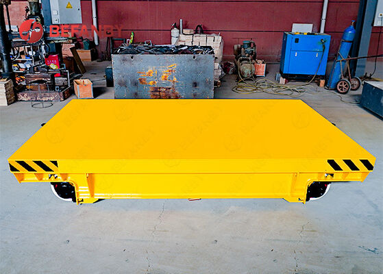 Steerable Battery Operated Trackless Transfer Cart with Customized Load Capacity and Steel Frame