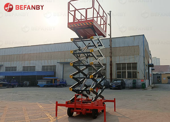 Aerial Working Towed Scissor Movable Lift Platform