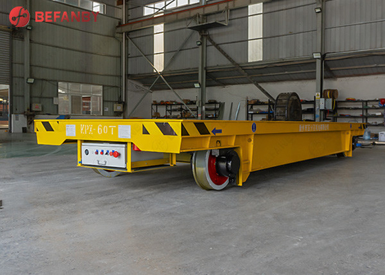Construction Site Flexible Turn Track Flatbed Transfer Car