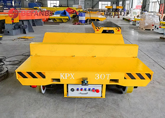 Heavy Load Optional DC Motor Coil Electrical Track Transfer Cart