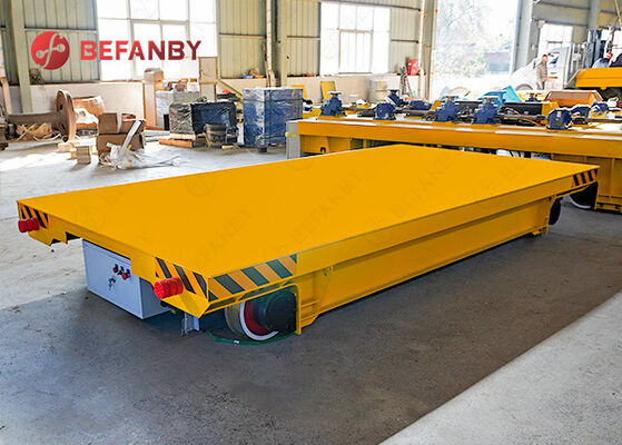 Otomatik Precast Beton Zemin Endüstriyel Trolley Araba, 1-500 Ton Döner Batarya İzsiz Transfer Trolley