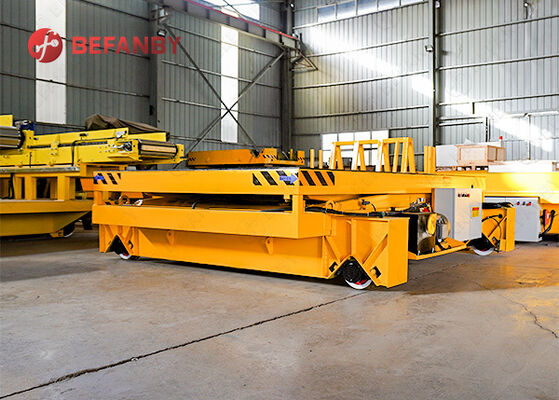 Steel Box Beam Structure Rail Transfer Cart With Lift Device