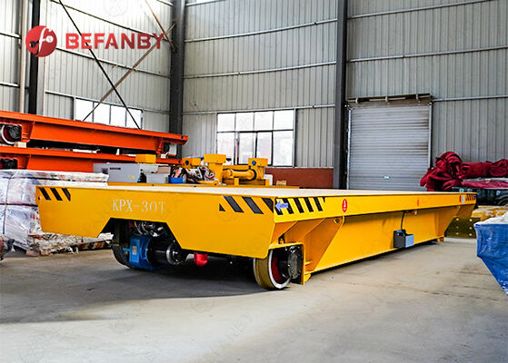 Malzeme Taşıma Fabrikası için 30T Bataryalı Ray Transfer Arabası