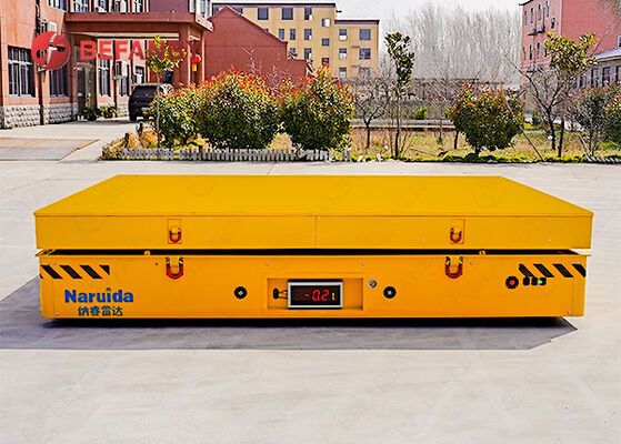 Easy Operation 30 Tonne Q235 Battery Powered Trackless Transfer Cart For Mold Factory