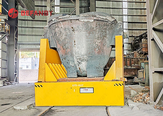 60 Ton Kapasiteli Büyük Çelik Potası Fabrikası İçin Pot Transfer Arabası
