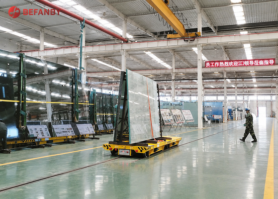 Uzaktan Q235 20m / Min 15 Ton Mermer Raylı Transfer Arabası